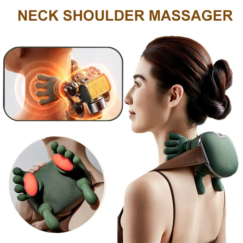 Cordless Deep Kneading Neck & Shoulder Massager with Heat